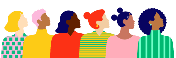 An illustration of a group of women.