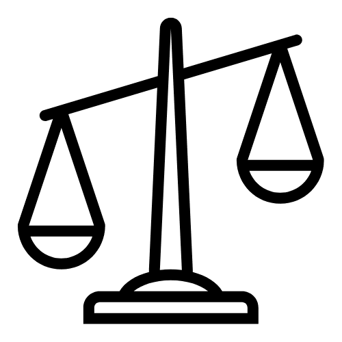 Unbalanced scales.